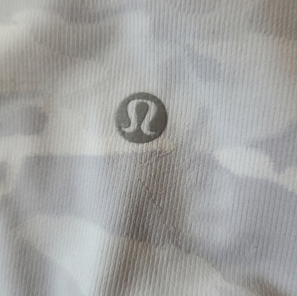 Lululemon Light Gray Wunder Under Cropped High-Rise Leggings W/ Ankle Detail - Picture 2 of 12